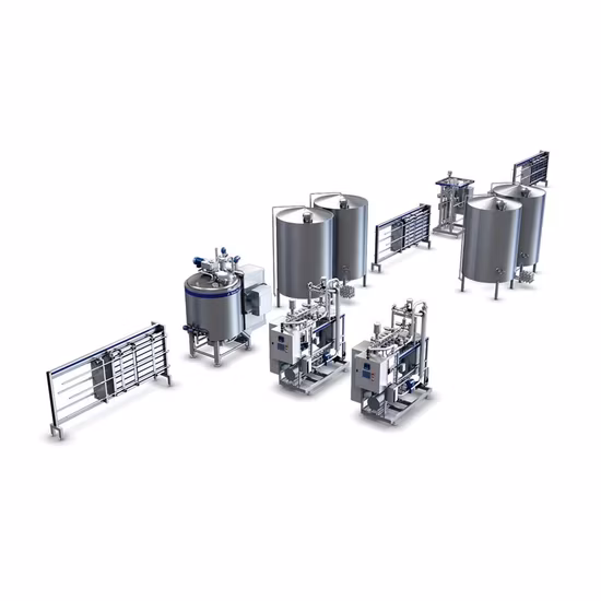 Uht Milk Processing Line with Aseptic Filling Machine